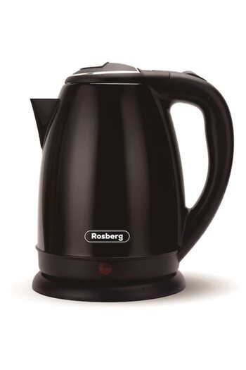 rosberg Stainless Steel Electric Kettle R51230I, 1800W, 1.8L, Auto Shut-Off, Black