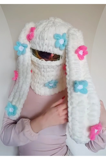 AidaAstrid Snow Mask Hat Puffy Beanie Ski&Snowboard Balaclava