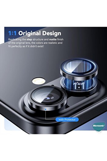 OSG iPhone 17 Compatible Premium Color Matching Titanium Case Sapphire Lens Camera Protector