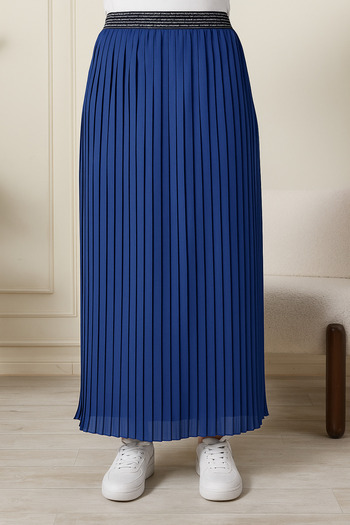 AVVER Women's Pleated Lined Chiffon Skirt