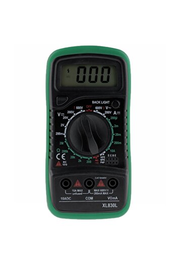 Aptel Electronic multimeter, LCD display, cables included, 13.8x6.9x3.1 cm