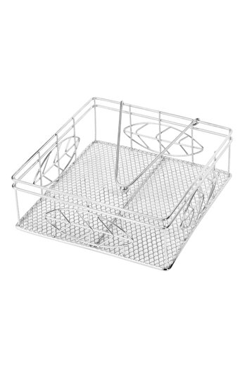 SHOPIENS Metal Napkin Holder Shopiens®, 19 x 19 x 7 cm, Gray