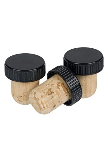 SHOPIENS Set 3 cork stoppers Shopiens® for wine bottles