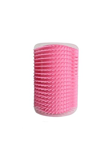 Doty SelfMassage Brush for Cats, Pink, 14x13 cm, with 2 Catnip Sachets