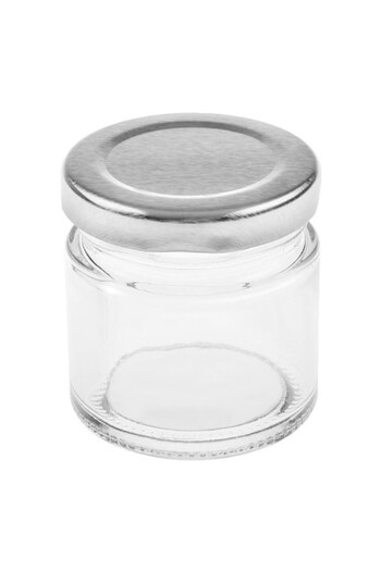 SHOPIENS Glass Jar with Metal Lid Shopiens®, 55 ml