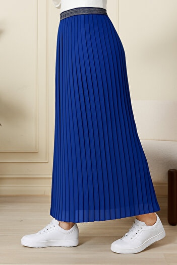 AVVER Women's Pleated Lined Chiffon Skirt