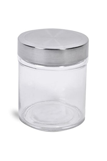 SHOPIENS Glass Jar with Threaded Metal Lid Shopiens®, 300 ml