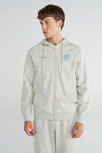 hummel Sammy Zippered Gray Men's Sweatshirt 922431-9098