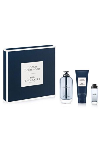 Coach Open Road Men Set: EDT 100 ml + Mini EDT 15 ml + Shower Gel 100 ml