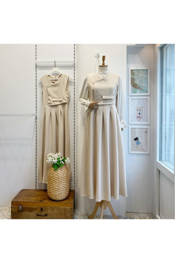 Faya Boutique Κρεμ κουρέματος με λεπτομέρεια με κουμπιά