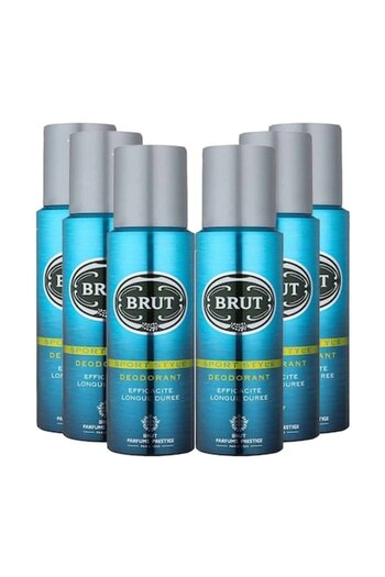 Brut Set 6 x Sport Style Deodorant Body Spray, Fresh 200 ml