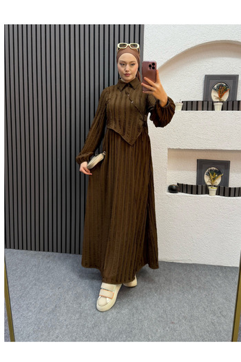 ENSA TESETTUR Deep Dress Brown