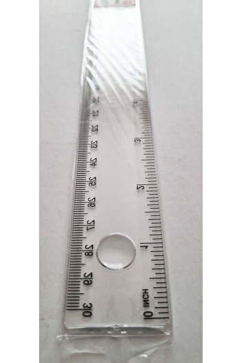 Modellino 30cm Plastic Transparent Ruler with Eyepiece