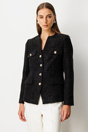 Ekol Tweed Jacket with Flap Pockets 5043-26K
