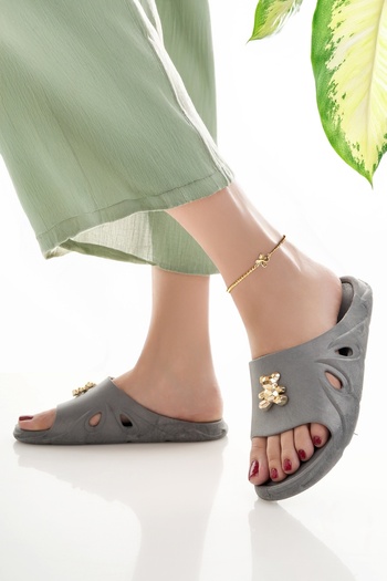 Modafırsat Women's Slippers Non-Slip Waterproof Stylish Home Out Beach Summer Daily Slippers