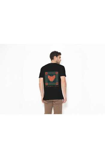 Generic StylX Men Cotton Printed T-Shirt – National Day 95 Edition D03, Round Neck, Short Sleeve - Medium