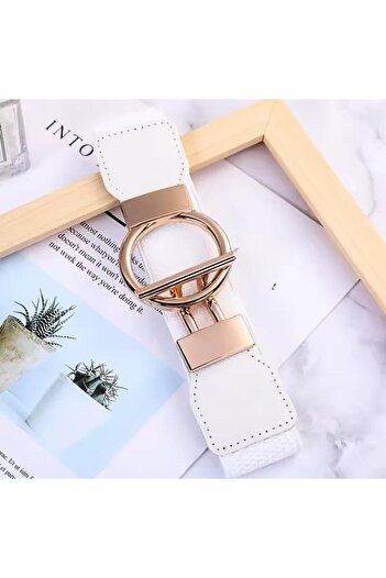 MODAM HİFA Snap Elastic Belt Women's Belt Dress Belt Shirt Belt Waist Belt Body Belt