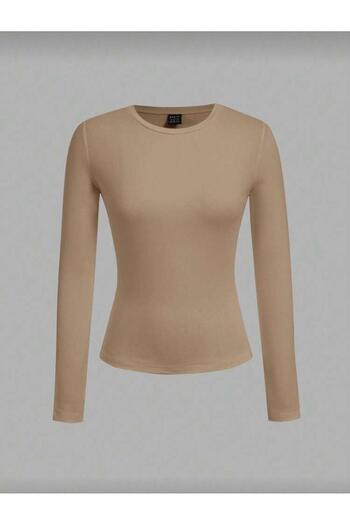 Pulli Collection Crew Neck Basic Long Sleeve Cotton Bodysuit