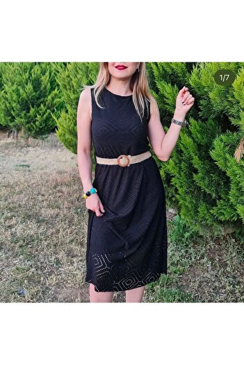 Mimas Brode Fabric Lined Dress