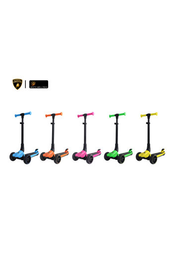 LAMBORGHINI AUTOMOBILI Lamborghini L1, Foldable Adjustable Scooter, blue