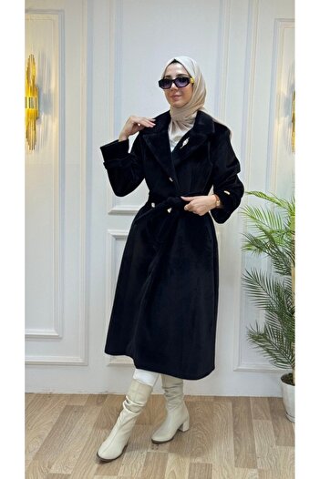 Tebrikler tekstil Women's Long Winter Trench Coat Model G3421