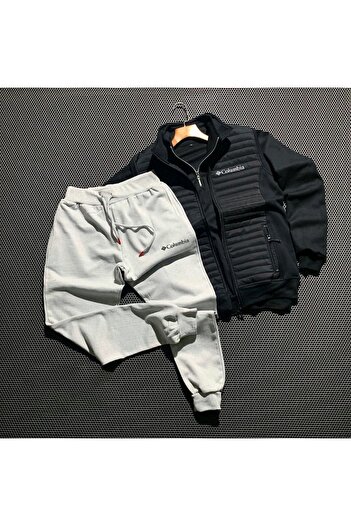 SimStone 3-Piece Half Zipper Sweat Vest and Tracksuit Set