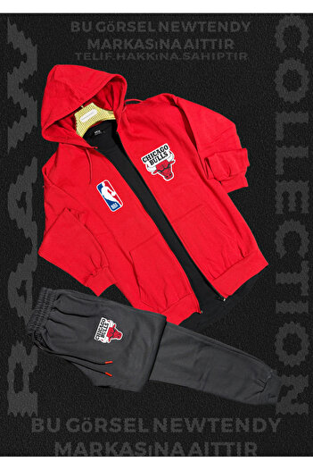 SimStone Chigago Bulls Team Sweat Tracksuit for Fans Combine Set 2 Items