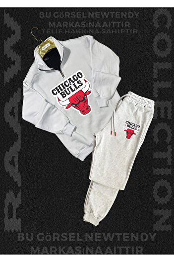 SimStone Chigago Bulls Fan Dikyaka Sweatshirt Sweatpants 2 Fan Set Combination