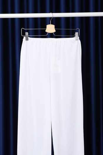 İmajButik White Elastic Waist Pants Lining