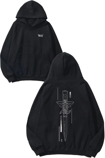 THEWERT The Last of Us 10 Design Back Printed Black Hooded Sweatshirt