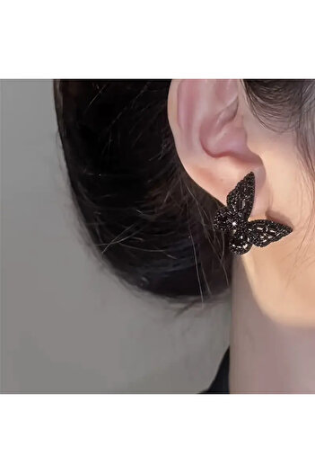 Fashionjewelery Black Butterfly Earrings