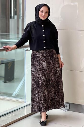 sentez giyim Synthesis Chiffon Cropping Skirt