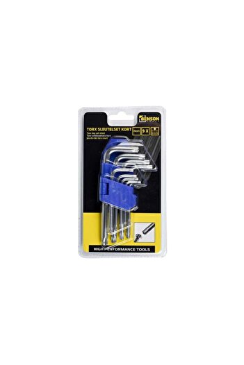 Benson Set of 9 professional short Torx keys 9