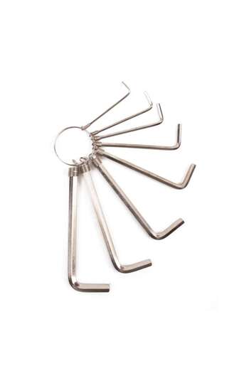 Benson Set of 8 hexagonal wrenches on a ring (1.5-6 mm)