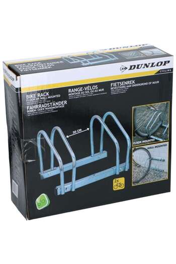 DUNLOP 2-Bike Rack, Floor Mounted