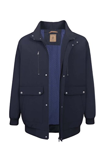 tambattal Plus Size Cotton Seasonal Coat with Ribbing (Extra Wide Fit)