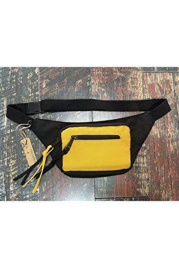 Street Bag Solid Color Waterproof Canvas Waist Bag Daily Travel Use