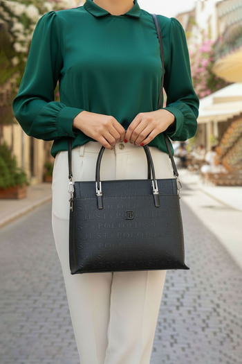POLO CLUB Women's 3-Compartment Long Crossbody Bag & Handbag (25X20 cm)