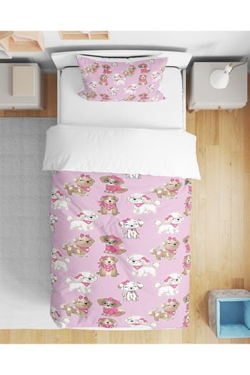 Erays Home Cute Puppy 3D Digital Printed Single Duvet Cover Set Without Sheets