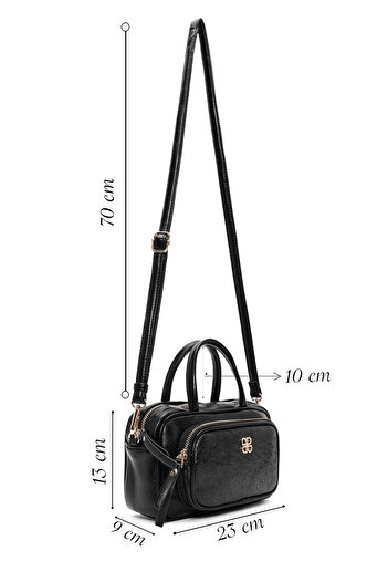 Derimod Women's Black Long Strap Shoulder Bag 25Wbd245814