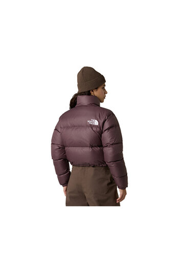 THE NORTH FACE W Nuptse Short Jacket Women's Outdoor Coat (700 Fill Power Goose down) Nf0A5Ggebq71 Gray
