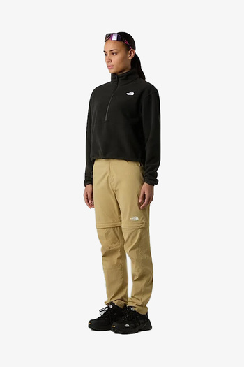 THE NORTH FACE Glacıer Fleece 12 Zıp Short Жіночі чорні флісові штани NF0A8D2CJK31