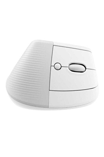 logitech Mouse Lift vertical ergonomic, alb-gălbui / gri pal