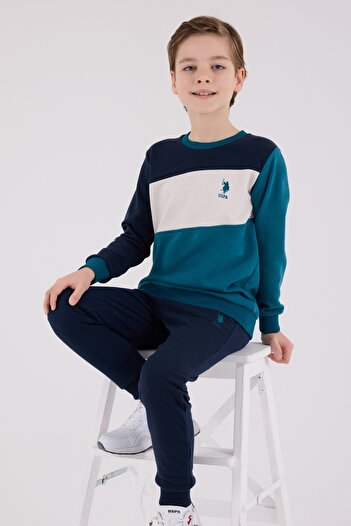 U.S. Polo Assn. Boys' Long Sleeve Pajama Tracksuit Set South