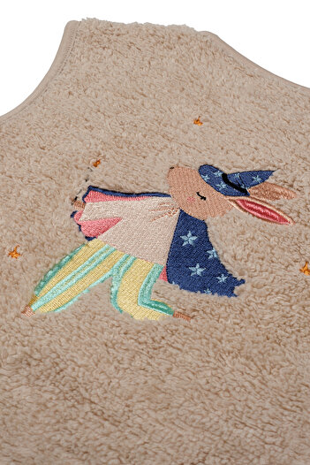 Miela Kids Magic Rabbit Plush Vest - Beige