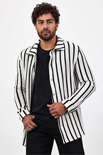 Weyeze Striped Jacquard Shirt 19712Wyz