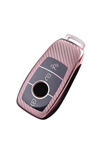 OEM Key Case for Mercedes Benz A C E S G Class GLC CLA CLE W205 W213 W222 X167 W177 - Pink