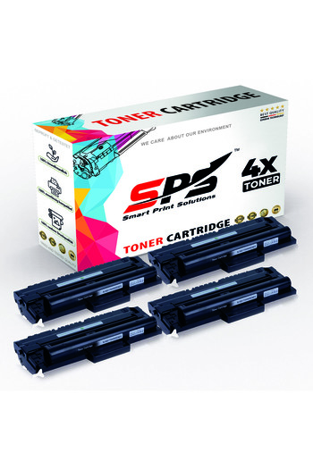 Smart Print Solutions خراطيش حبر متوافقة مع SPS لطابعات سامسونج | ML-1710 | 4 عبوات حبر أسود | إنتاجية تصل إلى 3000 صفحة