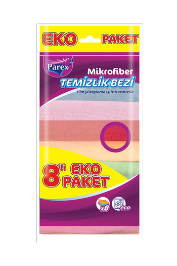 Parex Microfiber Cleaning Cloth 8 Pcs