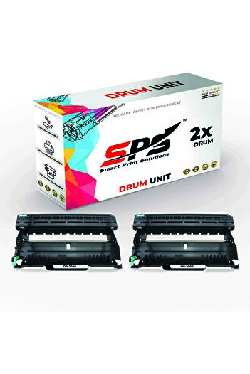 Smart Print Solutions خراطيش أسطوانات متوافقة مع نظام SPS لطابعات Brother | DR-2060 | خرطوشة سوداء مزدوجة | إنتاجية تصل إلى 12,000 صفحة